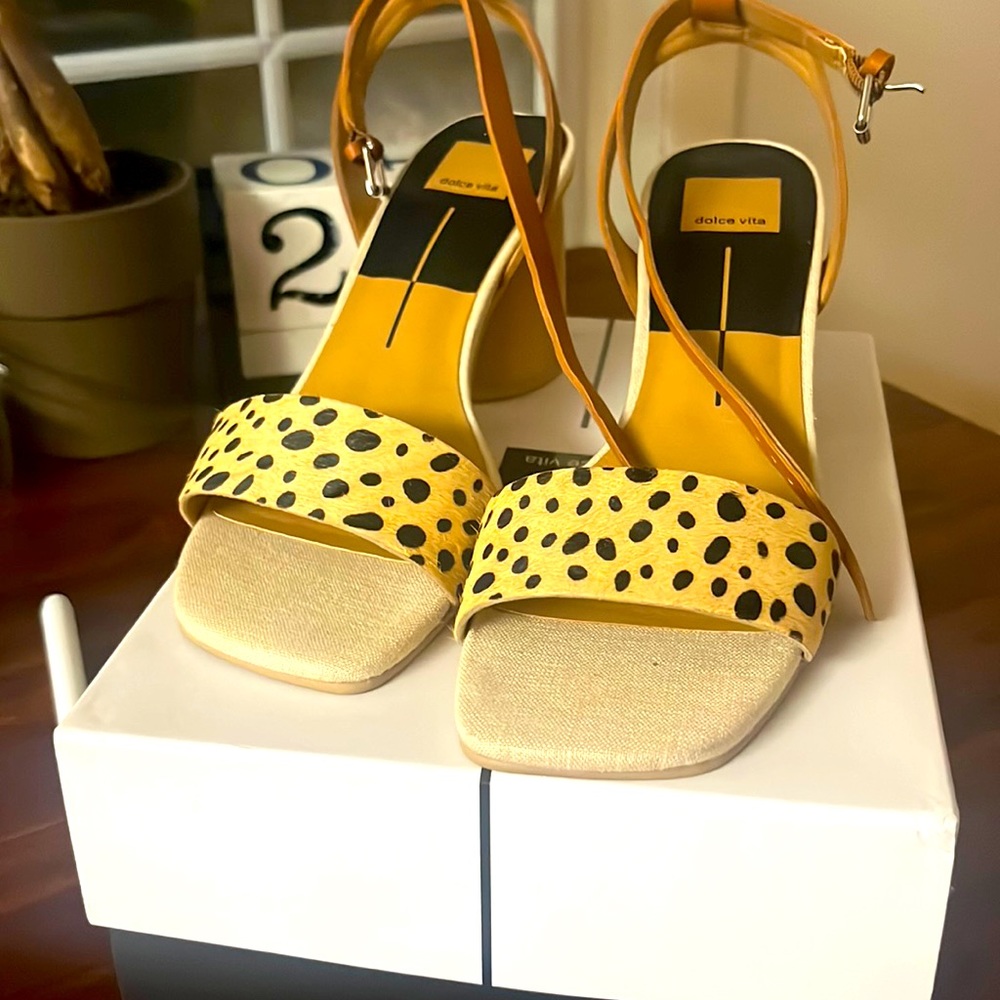 Leopard multi calf hair